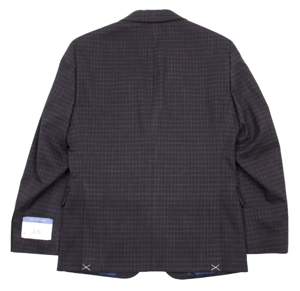 Tommy Hilfiger Sport Coat 38 R Mens Modern Fit Purple Check Flex Blazer Jacket